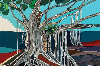 Maui Banyan Tree by Hidden Hale art print