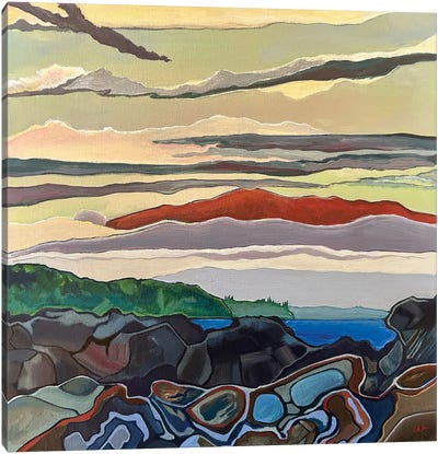 View Of Mauna Kea Canvas Art Print - Hawaii Art