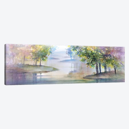 Meandering Lake II Canvas Print #HDL12} by Theresa Heidel Canvas Wall Art
