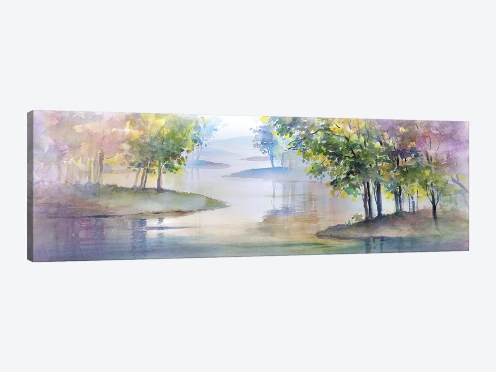 Meandering Lake II 1-piece Canvas Art Print