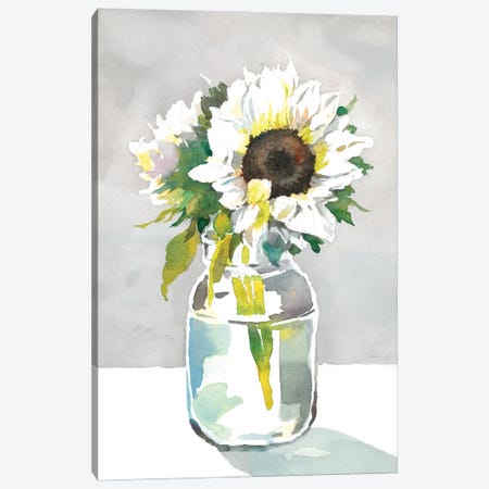 Sunflower I Canvas Print #HDL17} by Theresa Heidel Canvas Print