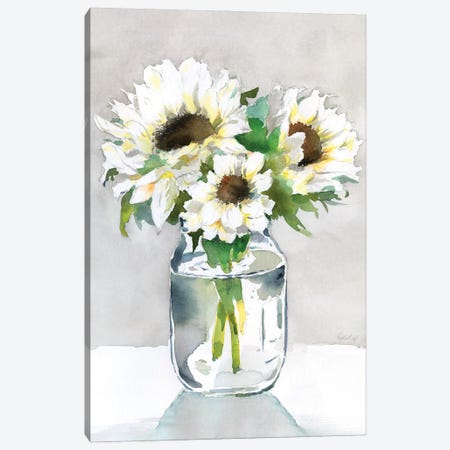 Sunflower II Canvas Print #HDL18} by Theresa Heidel Canvas Wall Art