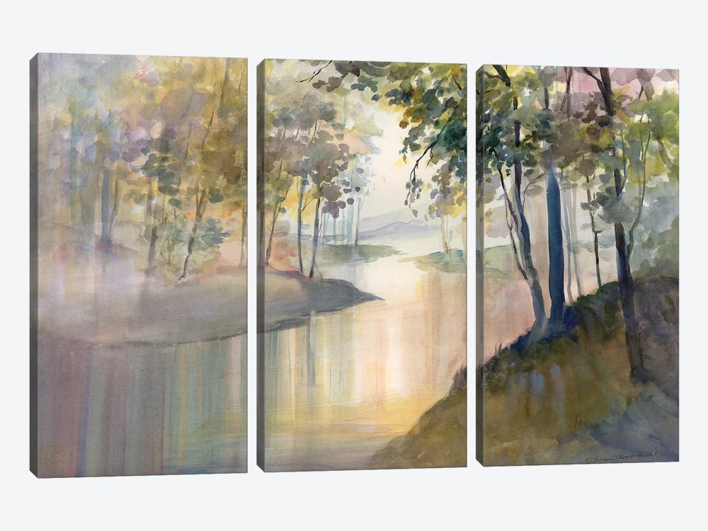 Reflections & Memories by Theresa Heidel 3-piece Canvas Artwork