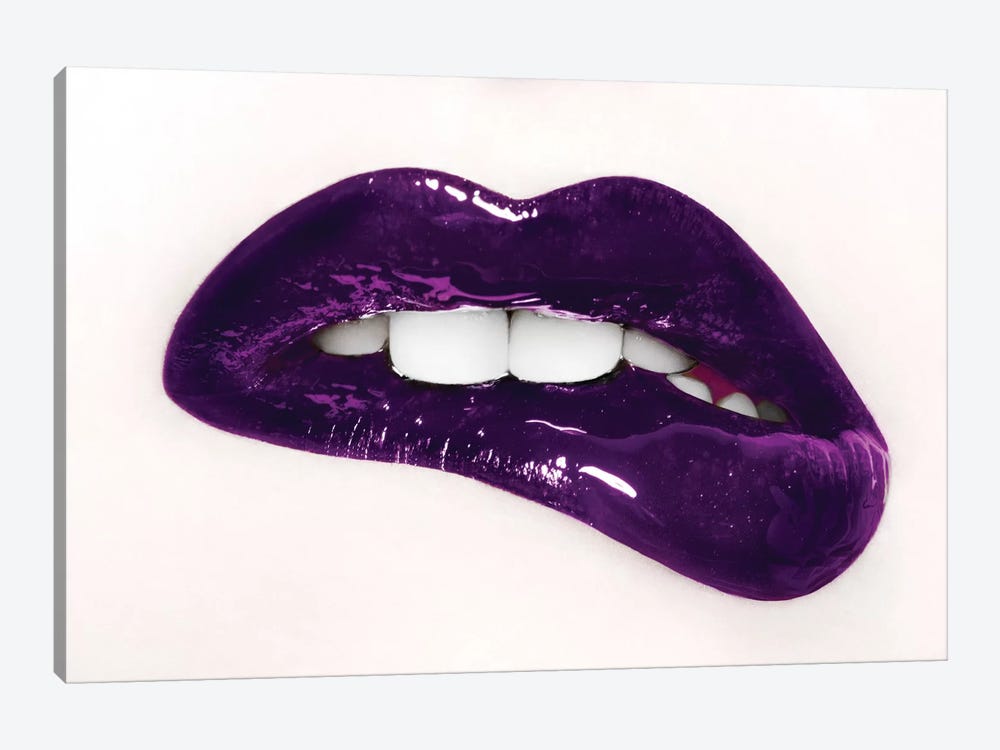 Julie G. In Glossy Purple by Herve Dunoyer 1-piece Canvas Print