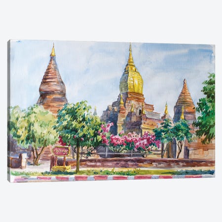 Bagan Buddhist Temple Canvas Print #HDV104} by CountessArt Canvas Art Print