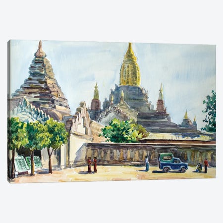 Bagan Principal Budhist Pagoda Canvas Print #HDV107} by CountessArt Art Print