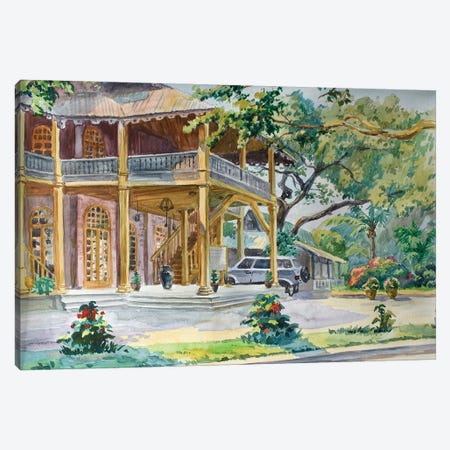 Bagan Villa In Colonial Style Canvas Print #HDV109} by CountessArt Canvas Art