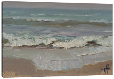 Breaking Waves Canvas Art Print - Cottagecore Goes Coastal