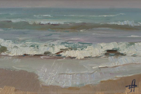 Cottagecore Goes Coastal: Breaking Waves by CountessArt