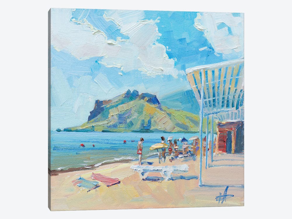 Bathers In Koktebel by CountessArt 1-piece Canvas Print