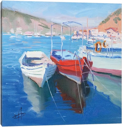 Boats Canvas Art Print - CountessArt
