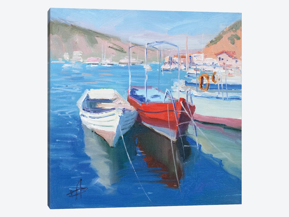 Boats by CountessArt 1-piece Canvas Artwork