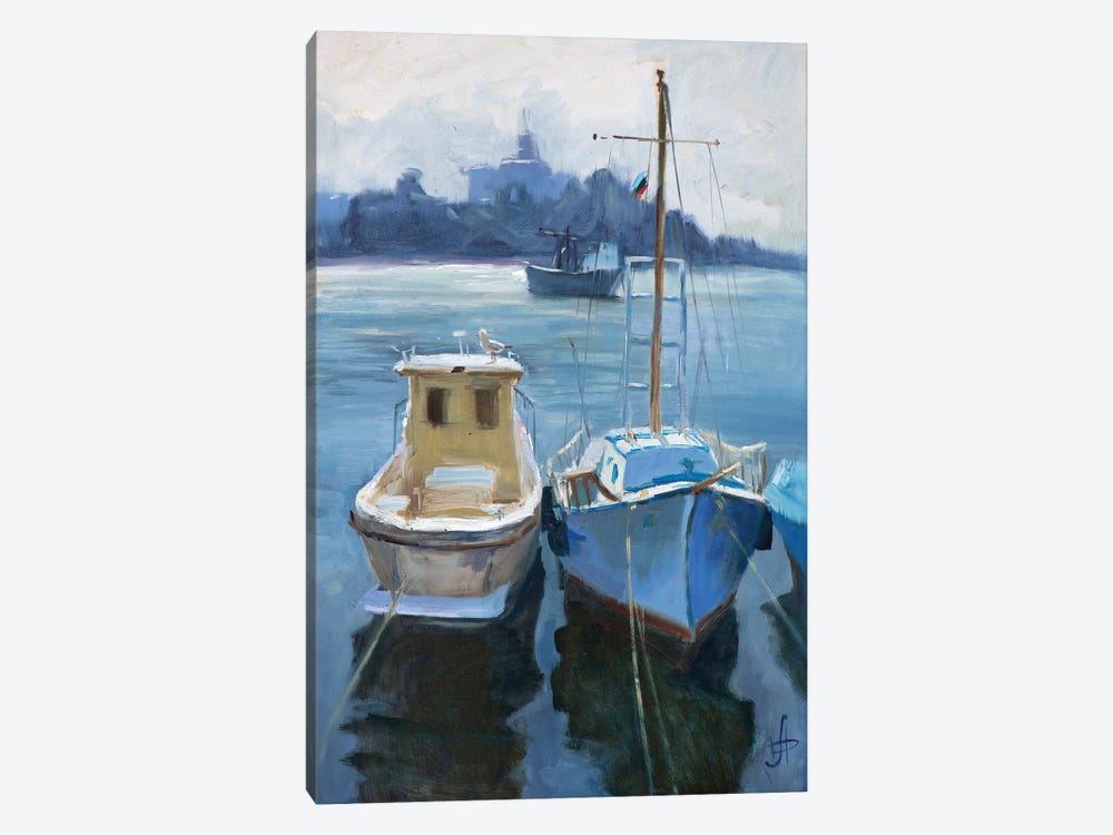 Boats Of Sozopol Bulgaria by CountessArt 1-piece Art Print