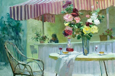 Breakfast On Vacation by CountessArt framed wall art