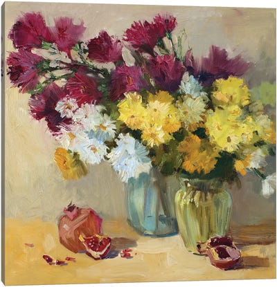 Chrysanthemum I Canvas Art Print - CountessArt