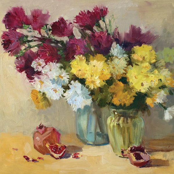 Chrysanthemums: Chrysanthemum I by CountessArt
