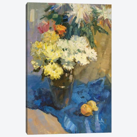 Chrysanthemum II Canvas Print #HDV132} by CountessArt Canvas Art Print