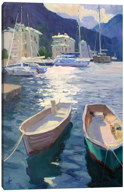 Fishing Boats II Canvas Art Print - CountessArt