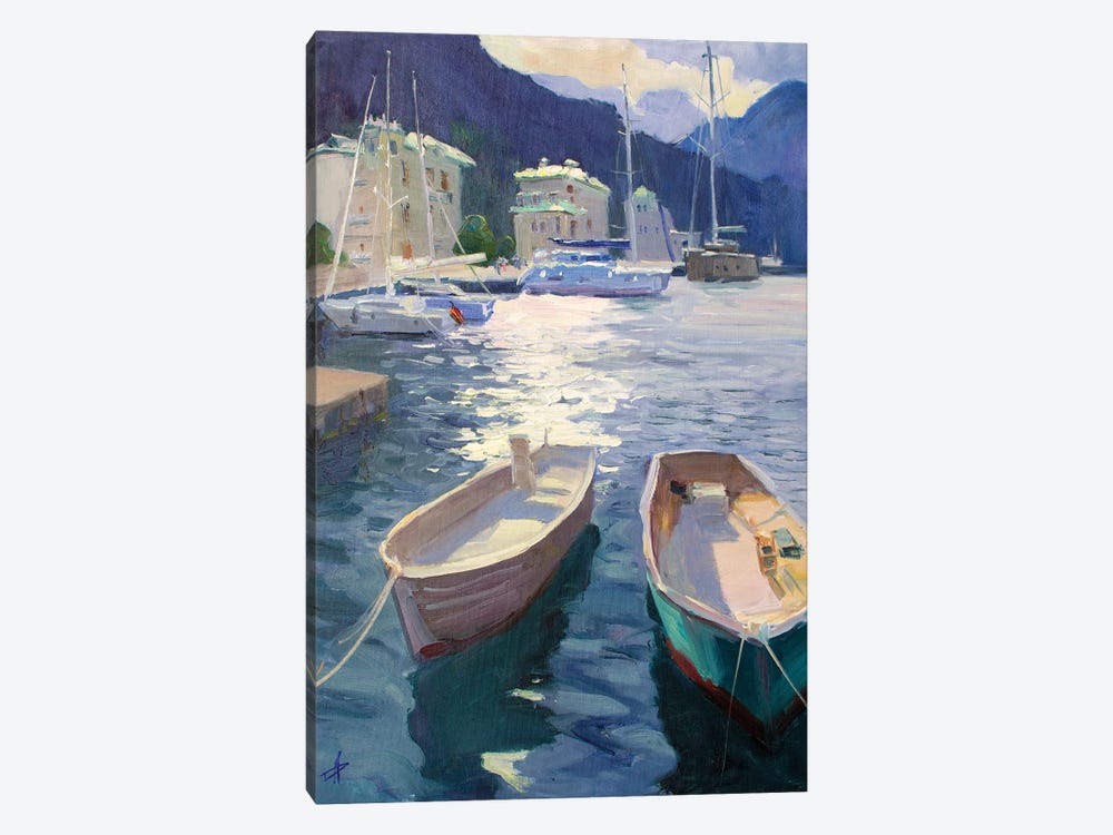 Fishing Boats II by CountessArt 1-piece Canvas Art Print