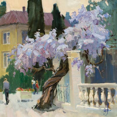 Flourishing Wisteria by CountessArt art print