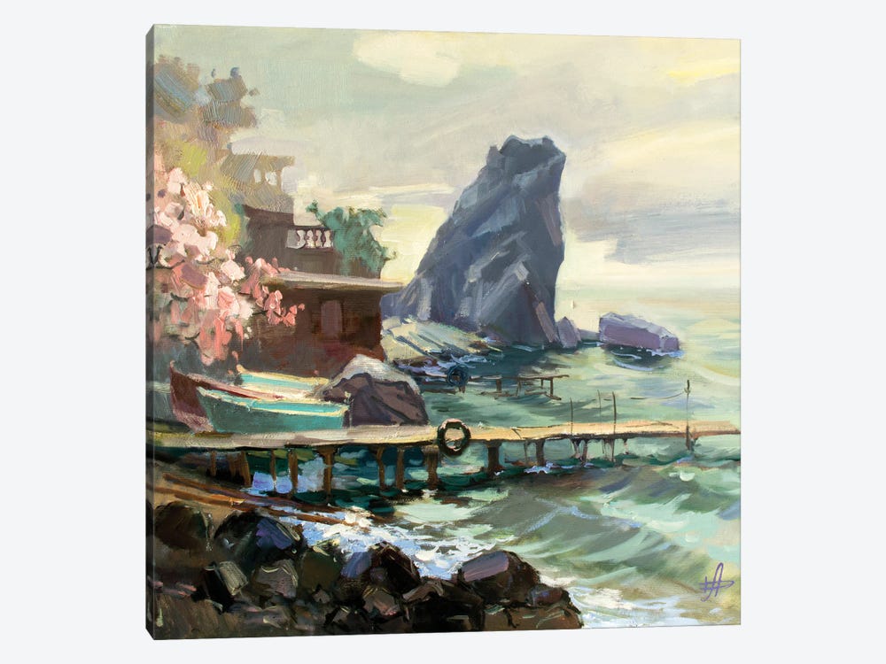 Gurzuf Seaside by CountessArt 1-piece Canvas Art