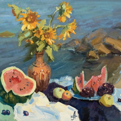 Hot August by CountessArt art print