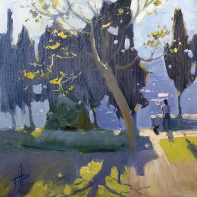 In The Sadow Of Trees by CountessArt framed wall art