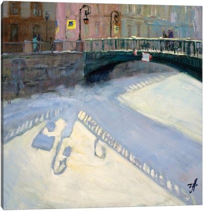 Italian Bridge Saint Petersburg Canvas Art Print