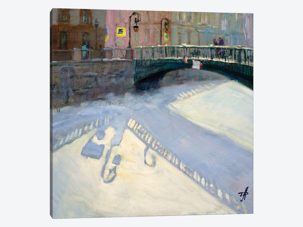 Italian Bridge Saint Petersburg by CountessArt 1-piece Canvas Art Print