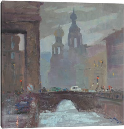 Kazansky Bridge Saint Petersburg Canvas Art Print - CountessArt