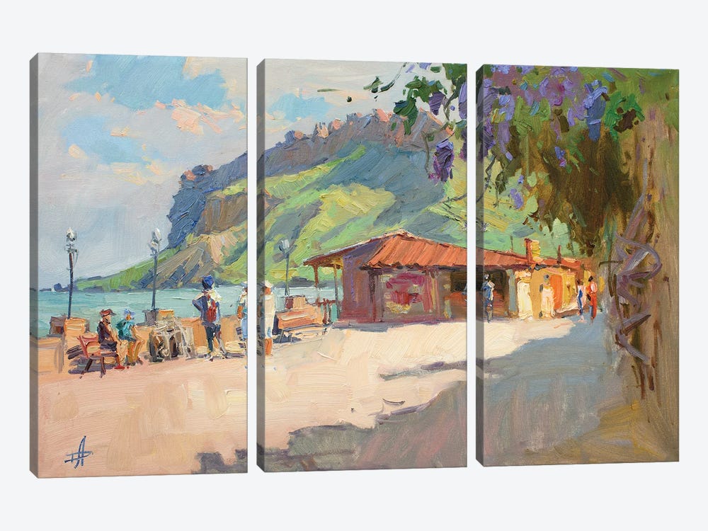 Koktebel In May by CountessArt 3-piece Canvas Artwork