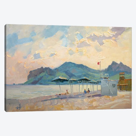 Koktebel Longe Beach Canvas Print #HDV162} by CountessArt Canvas Artwork