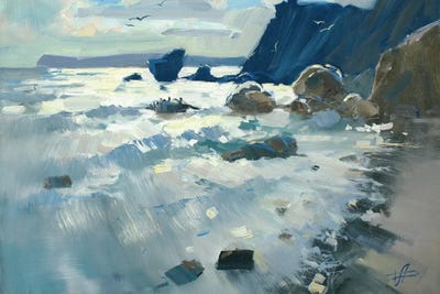 Kurortnoy Sun And Sea by CountessArt framed wall art