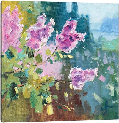 Lilac VII Canvas Art Print - Lilac Art