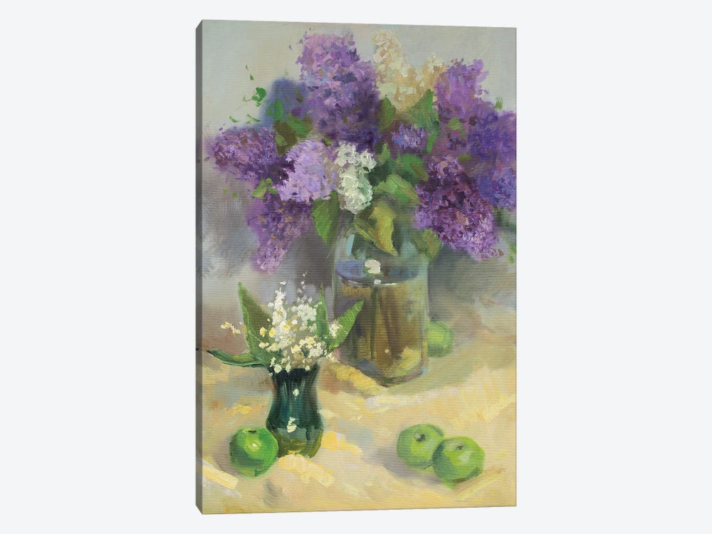 Lilac And Field Lilly by CountessArt 1-piece Canvas Artwork