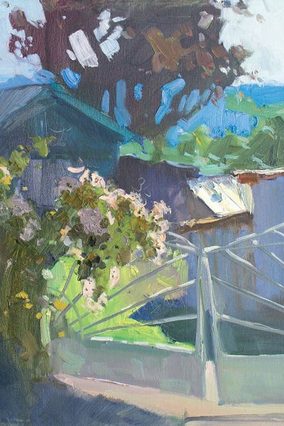 Midday In Shebetovka by CountessArt framed wall art