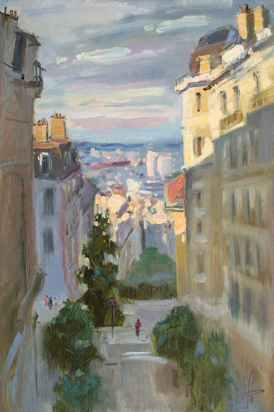 Artistic Travels: Monmantre Slope Paris France by CountessArt