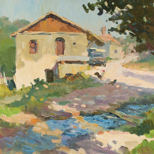 Authentic Eclectic: Morning In Village Plotinnoye by CountessArt