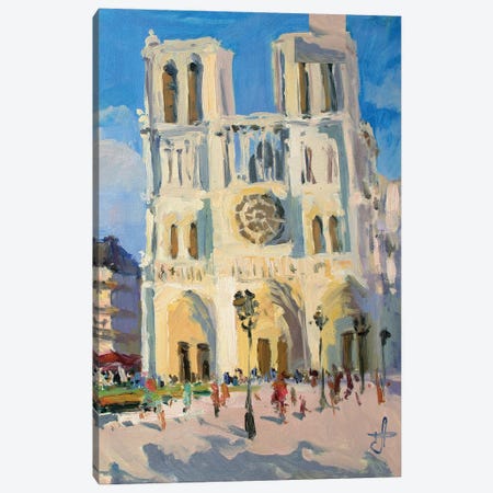 Notre Dame France Canvas Print #HDV193} by CountessArt Canvas Art Print