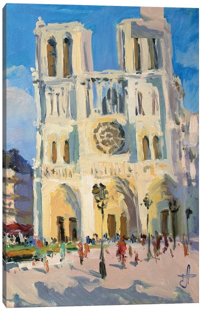 Notre Dame France Canvas Art Print - Notre Dame Cathedral