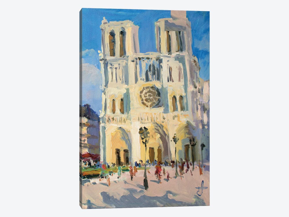 Notre Dame France by CountessArt 1-piece Canvas Art Print