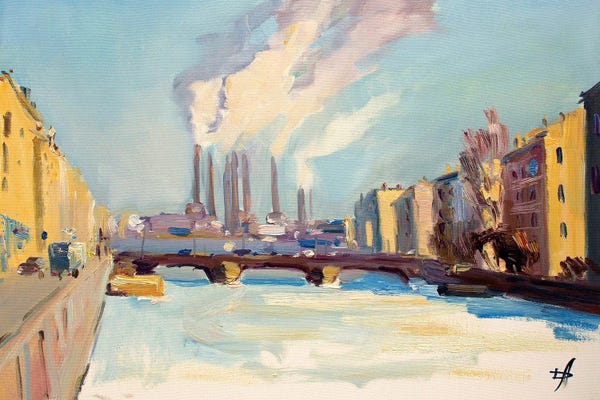 St. Petersburg: Obukhov Bridge Saint Petersburg by CountessArt