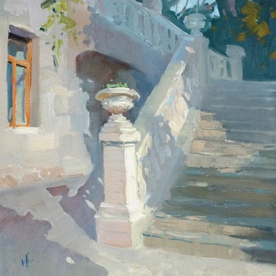 Old Villa by CountessArt framed wall art