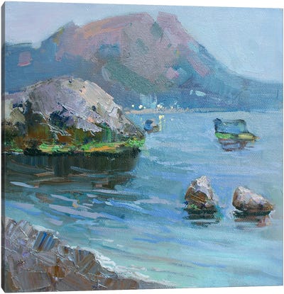 Dusk In Laspi Bay Canvas Art Print - Russia Art