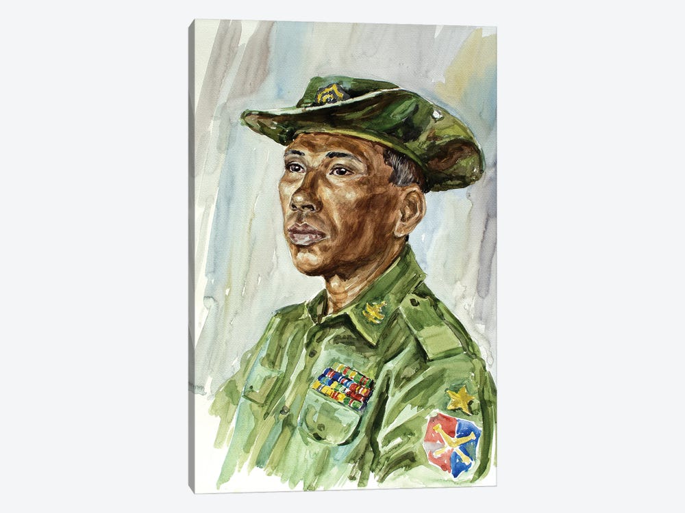 Portrait Of Warrant Officer by CountessArt 1-piece Art Print