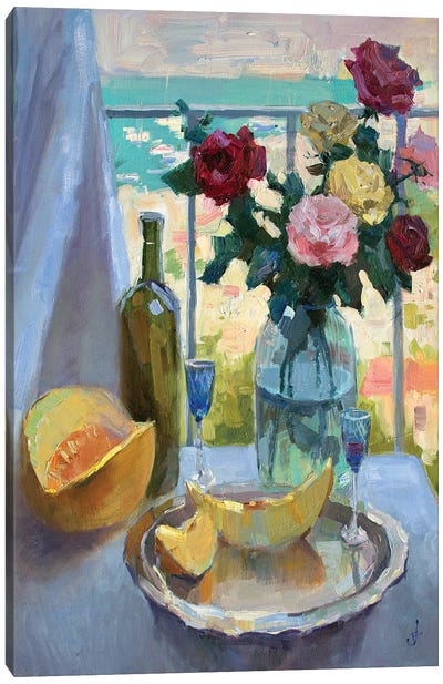 Roses In Balaklava Canvas Art Print - Ukraine Art