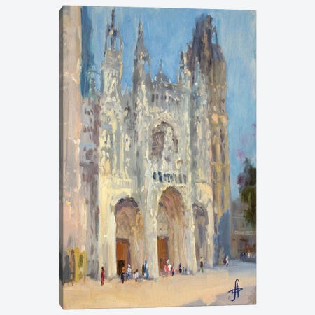 Rouen Cathedrale France Canvas Print #HDV225} by CountessArt Canvas Art
