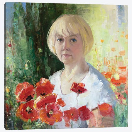 Self Portrait Canvas Print #HDV229} by CountessArt Canvas Art Print