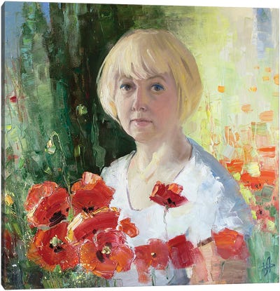 Self Portrait Canvas Art Print - CountessArt