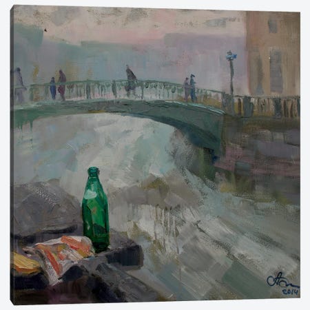 Sennoy Bridge Saint Petersburg Canvas Print #HDV231} by CountessArt Canvas Art